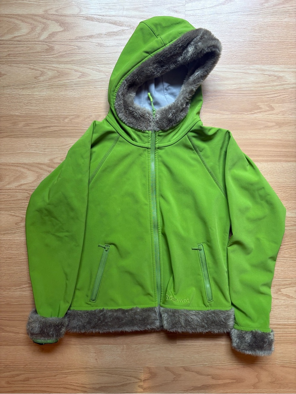 Womens Marmot Lime Green Furlong Softshell Jacket